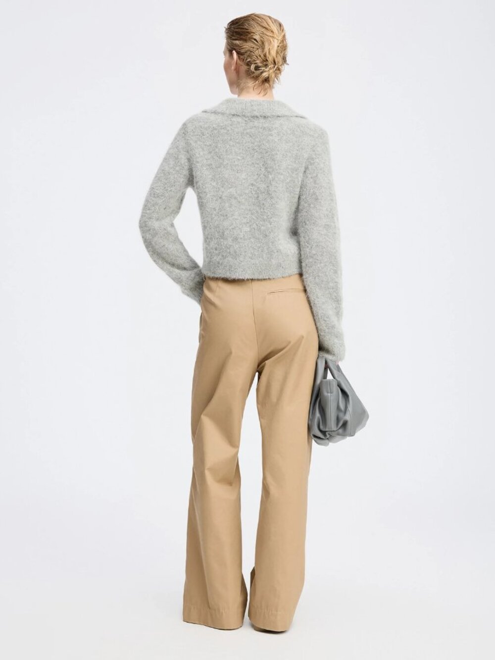 Munthe "Roxas" Cropped Cardigan in Grey, size 36 - Picture 8 of 8